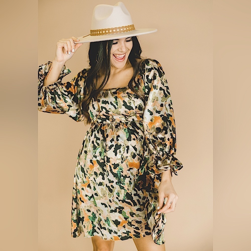 NWT Entro Monica dress mocha rust size Small 2-4